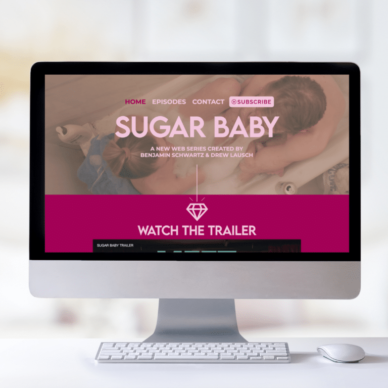 sugar baby website mockup