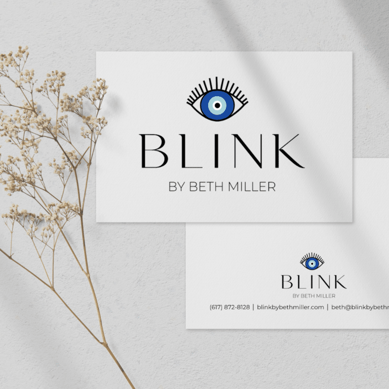 blink notecard mockup